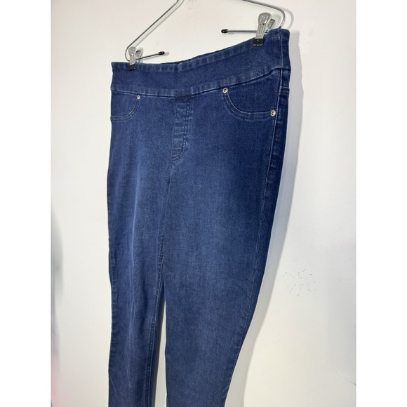 Chico's Perfect Stretch Pull On Jegging Ankle Blue Denim Size 10 Chico's 1.5 - Picture 5 of 10